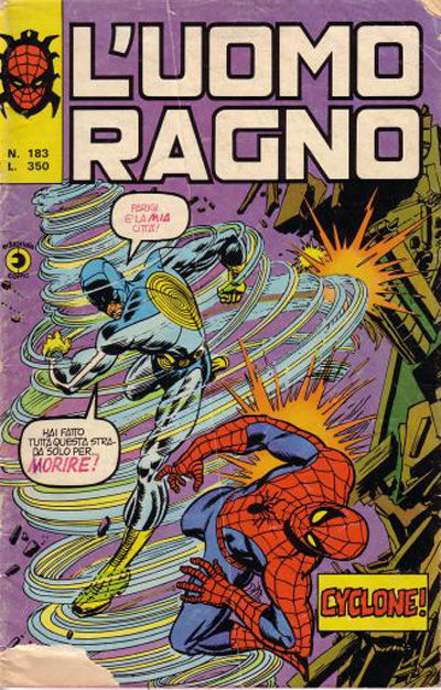 Cover for L'Uomo Ragno [Collana Super-Eroi] (Editoriale Corno, 1970 series) #183