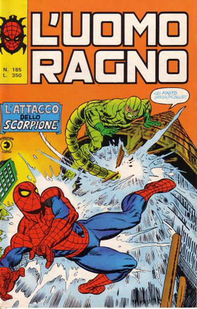 Cover for L'Uomo Ragno [Collana Super-Eroi] (Editoriale Corno, 1970 series) #185
