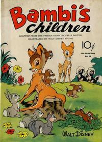 Cover for Four Color (Dell, 1942 series) #30 - Bambi's Children