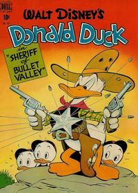Cover Thumbnail for Four Color (Dell, 1942 series) #199 - Walt Disney's Donald Duck in Sheriff of Bullet Valley