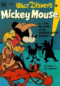 Cover Thumbnail for Four Color (Dell, 1942 series) #313 - Walt Disney's Mickey Mouse in The Mystery of the Double-Cross Ranch