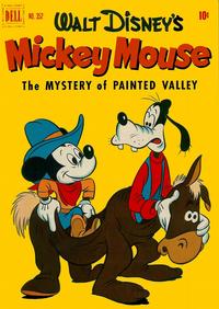 Cover for Four Color (Dell, 1942 series) #352 - Walt Disney's Mickey Mouse in The Mystery of Painted Valley