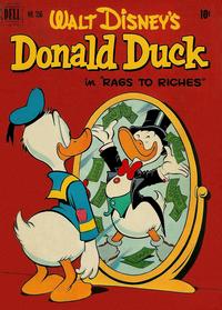 Cover Thumbnail for Four Color (Dell, 1942 series) #356 - Walt Disney's Donald Duck in Rags to Riches