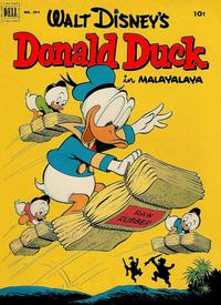 Cover for Four Color (Dell, 1942 series) #394 - Walt Disney's Donald Duck in Malayalaya