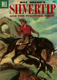 Cover for Four Color (Dell, 1942 series) #731 - Max Brand's Silvertip and the Fighting Four