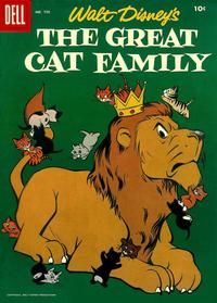 Cover Thumbnail for Four Color (Dell, 1942 series) #750 - Walt Disney's The Great Cat Family