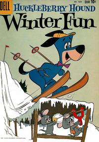Cover for Four Color (Dell, 1942 series) #1054 - Huckleberry Hound Winter Fun