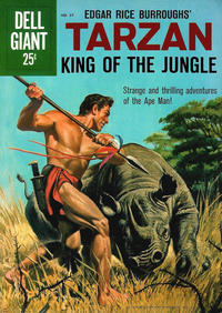 Cover Thumbnail for Dell Giant (Dell, 1959 series) #37 - Edgar Rice Burroughs' Tarzan, King of the Jungle