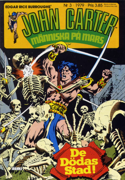 Cover for John Carter (Atlantic Förlags AB, 1978 series) #3/1979