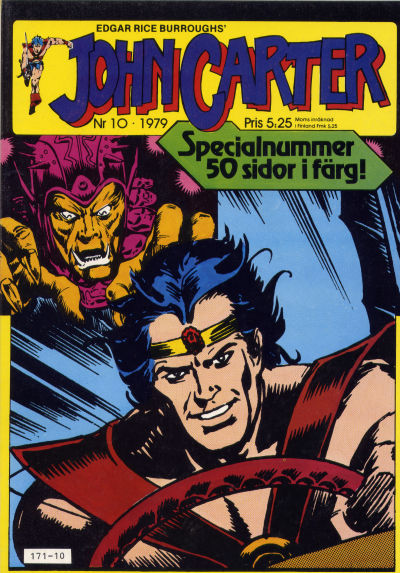 Cover for John Carter (Atlantic Förlags AB, 1978 series) #10/1979