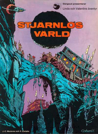 Cover for Linda och Valentins äventyr (Carlsen/if [SE], 1975 series) #1 - Stjärnlös värld