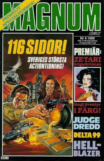 Cover for Magnum Comics (Pandora Press, 1988 series) #4/1989