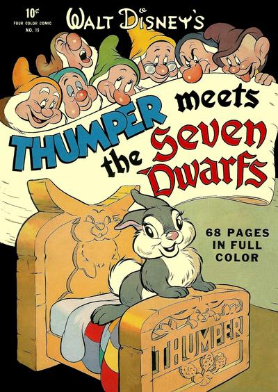 Cover for Four Color (Dell, 1942 series) #19 - Walt Disney's Thumper Meets the Seven Dwarfs