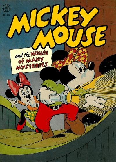 Cover for Four Color (Dell, 1942 series) #116 - Mickey Mouse and the House of Many Mysteries