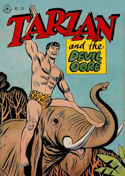 Cover for Four Color (Dell, 1942 series) #134 - Tarzan and the Devil Ogre
