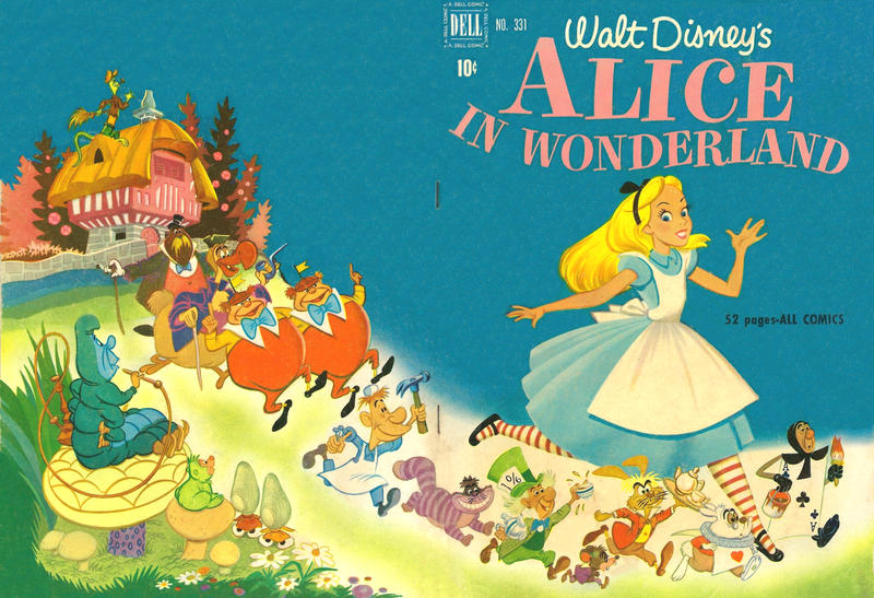 Cover for Four Color (Dell, 1942 series) #331 - Walt Disney's Alice in Wonderland