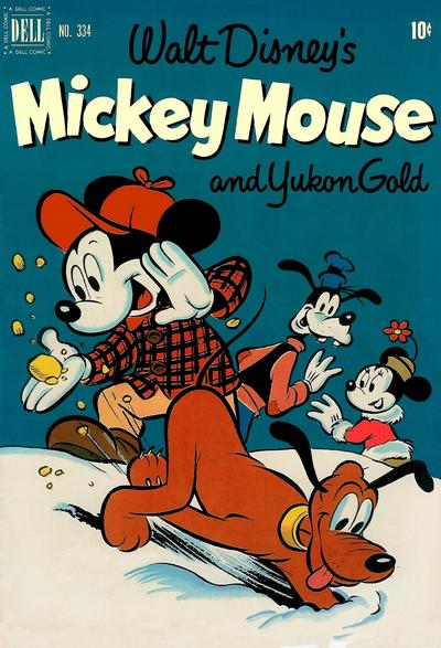 Cover for Four Color (Dell, 1942 series) #334 - Walt Disney's Mickey Mouse and Yukon Gold