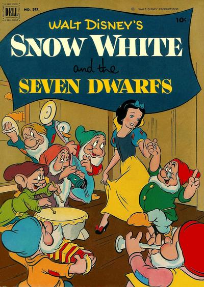 Cover for Four Color (Dell, 1942 series) #382 - Walt Disney's Snow White and the Seven Dwarfs