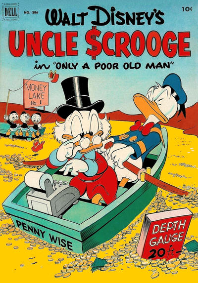 Cover for Four Color (Dell, 1942 series) #386 - Walt Disney's Uncle Scrooge in Only a Poor Old Man