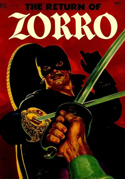 Cover for Four Color (Dell, 1942 series) #425 - The Return of Zorro