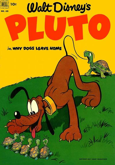 Cover for Four Color (Dell, 1942 series) #429 - Walt Disney's Pluto in Why Dogs Leave Home