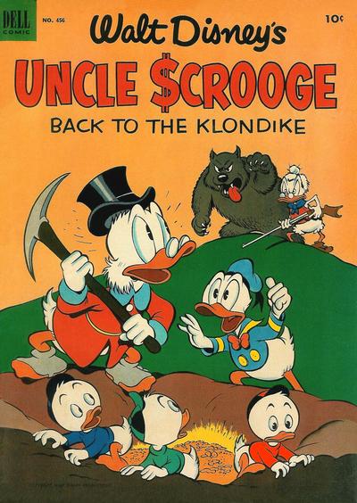 Cover for Four Color (Dell, 1942 series) #456 - Walt Disney's Uncle Scrooge, Back to the Klondike
