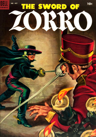 Cover for Four Color (Dell, 1942 series) #497 - The Sword of Zorro
