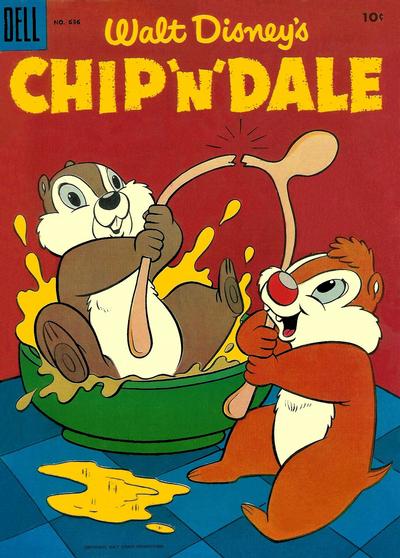 Cover for Four Color (Dell, 1942 series) #636 - Walt Disney's Chip 'n' Dale