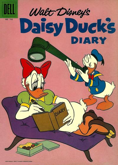 Cover for Four Color (Dell, 1942 series) #743 - Walt Disney's Daisy Duck's Diary