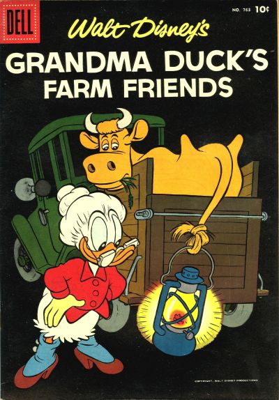 Cover for Four Color (Dell, 1942 series) #763 - Walt Disney's Grandma Duck's Farm Friends