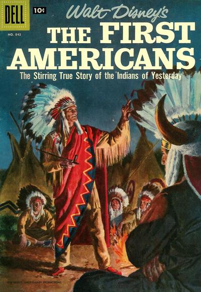 Cover for Four Color (Dell, 1942 series) #843 - Walt Disney's The First Americans