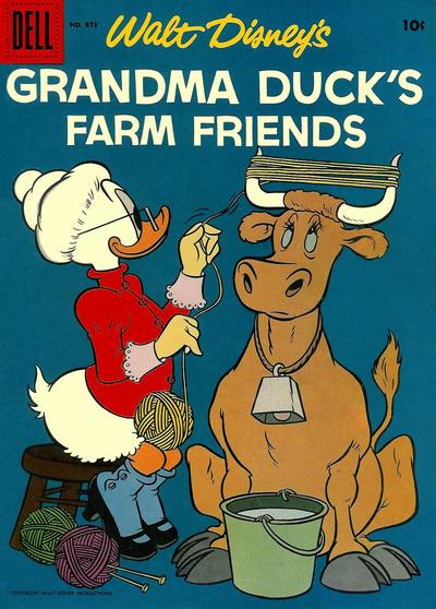 Cover for Four Color (Dell, 1942 series) #873 - Walt Disney's Grandma Duck's Farm Friends