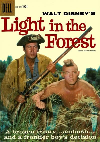 Cover for Four Color (Dell, 1942 series) #891 - Walt Disney's Light in the Forest