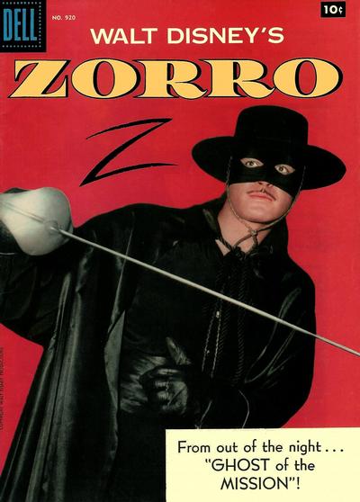 Cover for Four Color (Dell, 1942 series) #920 - Walt Disney's Zorro