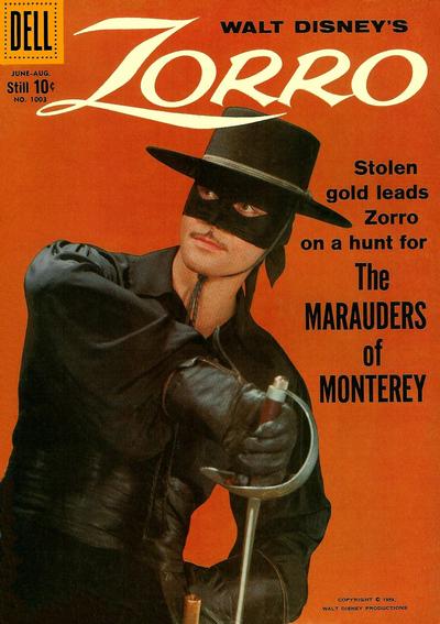 Cover for Four Color (Dell, 1942 series) #1003 - Walt Disney's Zorro