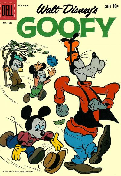 Cover for Four Color (Dell, 1942 series) #1053 - Walt Disney's Goofy