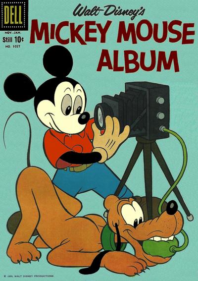 Cover for Four Color (Dell, 1942 series) #1057 - Walt Disney's Mickey Mouse Album