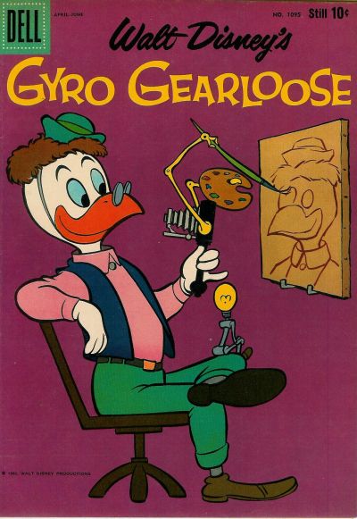 Cover for Four Color (Dell, 1942 series) #1095 - Walt Disney's Gyro Gearloose