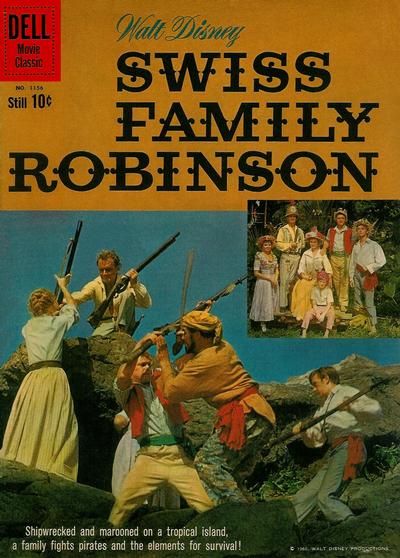 Cover for Four Color (Dell, 1942 series) #1156 - Walt Disney Swiss Family Robinson