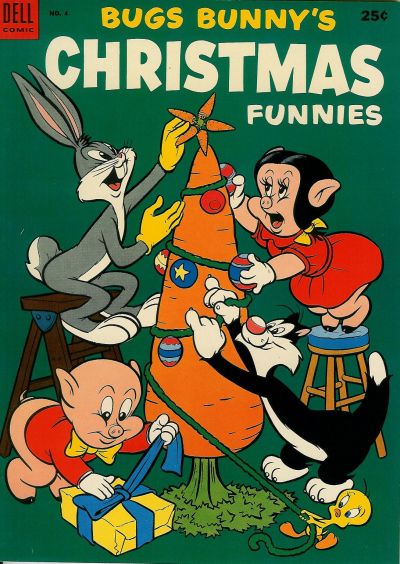Cover for Bugs Bunny's Christmas Funnies (Dell, 1950 series) #4