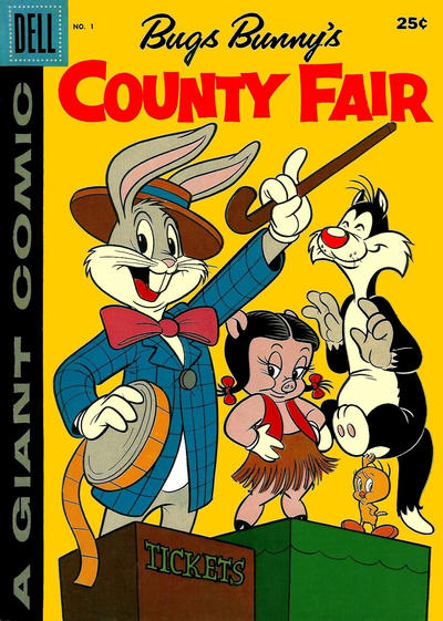 Cover for Bugs Bunny's County Fair (Dell, 1957 series) #1