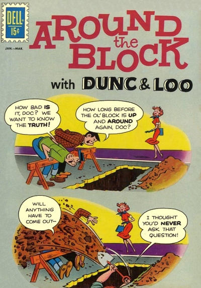 Cover for Around the Block with Dunc & Loo (Dell, 1962 series) #2