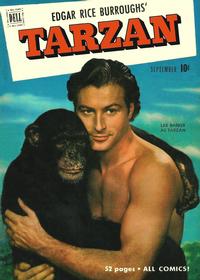 Cover for Edgar Rice Burroughs' Tarzan (Dell, 1948 series) #24