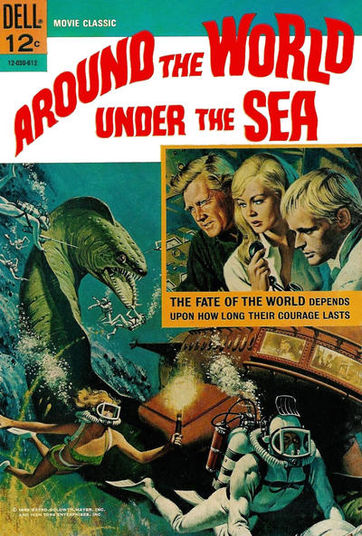 Cover for Around the World Under the Sea (Dell, 1966 series) #12-030-612