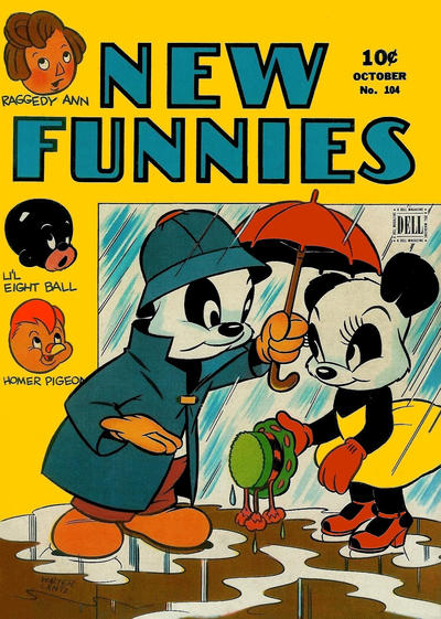 Cover for New Funnies (Dell, 1942 series) #104