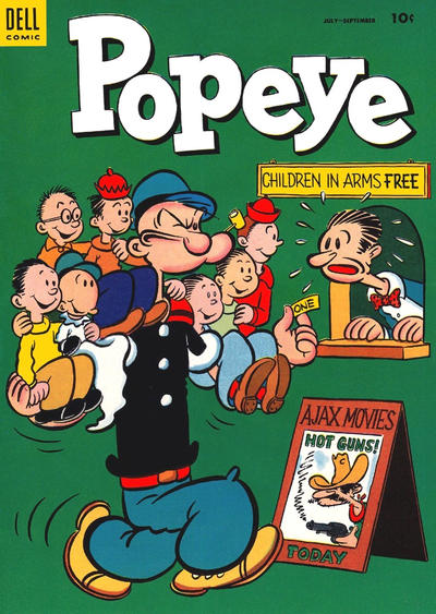 Cover for Popeye (Dell, 1948 series) #25