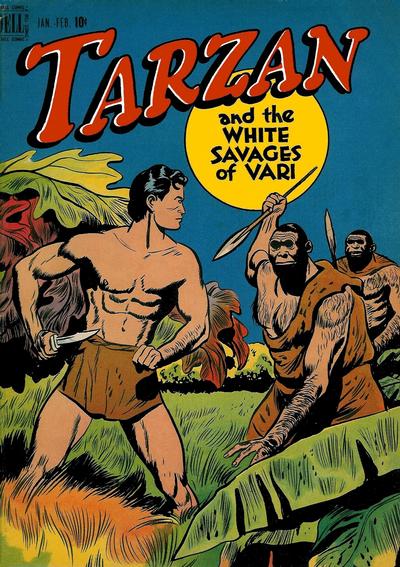Cover for Edgar Rice Burroughs' Tarzan (Dell, 1948 series) #1