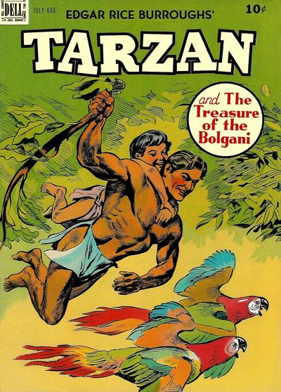 Cover for Edgar Rice Burroughs' Tarzan (Dell, 1948 series) #10