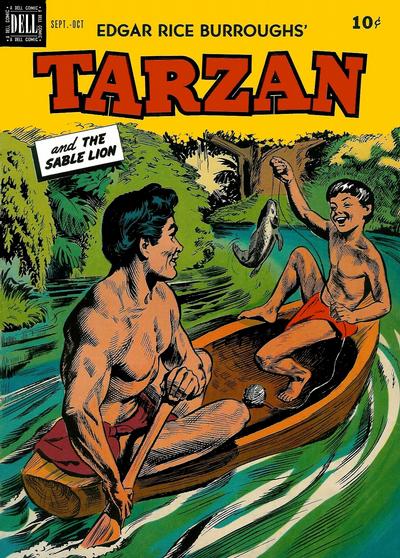 Cover for Edgar Rice Burroughs' Tarzan (Dell, 1948 series) #11
