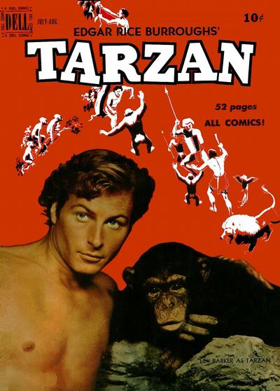 Cover for Edgar Rice Burroughs' Tarzan (Dell, 1948 series) #16